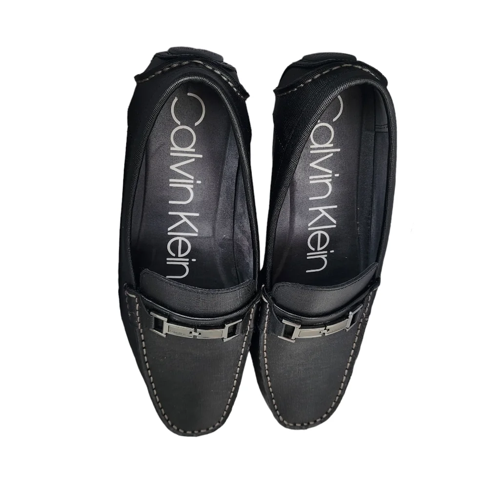 Calvin Klein Men's Black Slip On Shoes Magnus Driver Loafer - Picture 8 of 16